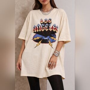 Lucky Brand Los Angeles Graphic T Shirt Oversized XXL